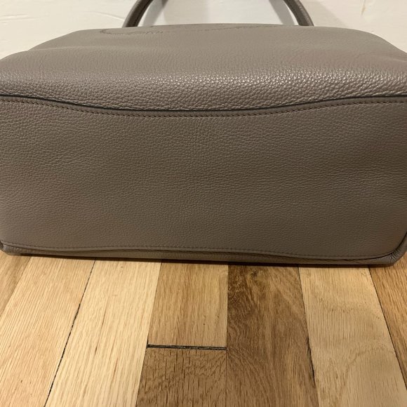 Prada Vitello Phenix Logo Hobo Taupe - Picture 7 of 7